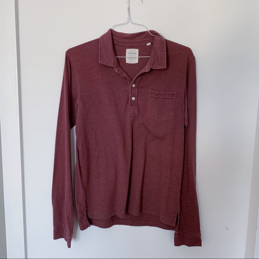 Billy Reid Long Sleeve T Shirt Pensacola Polo